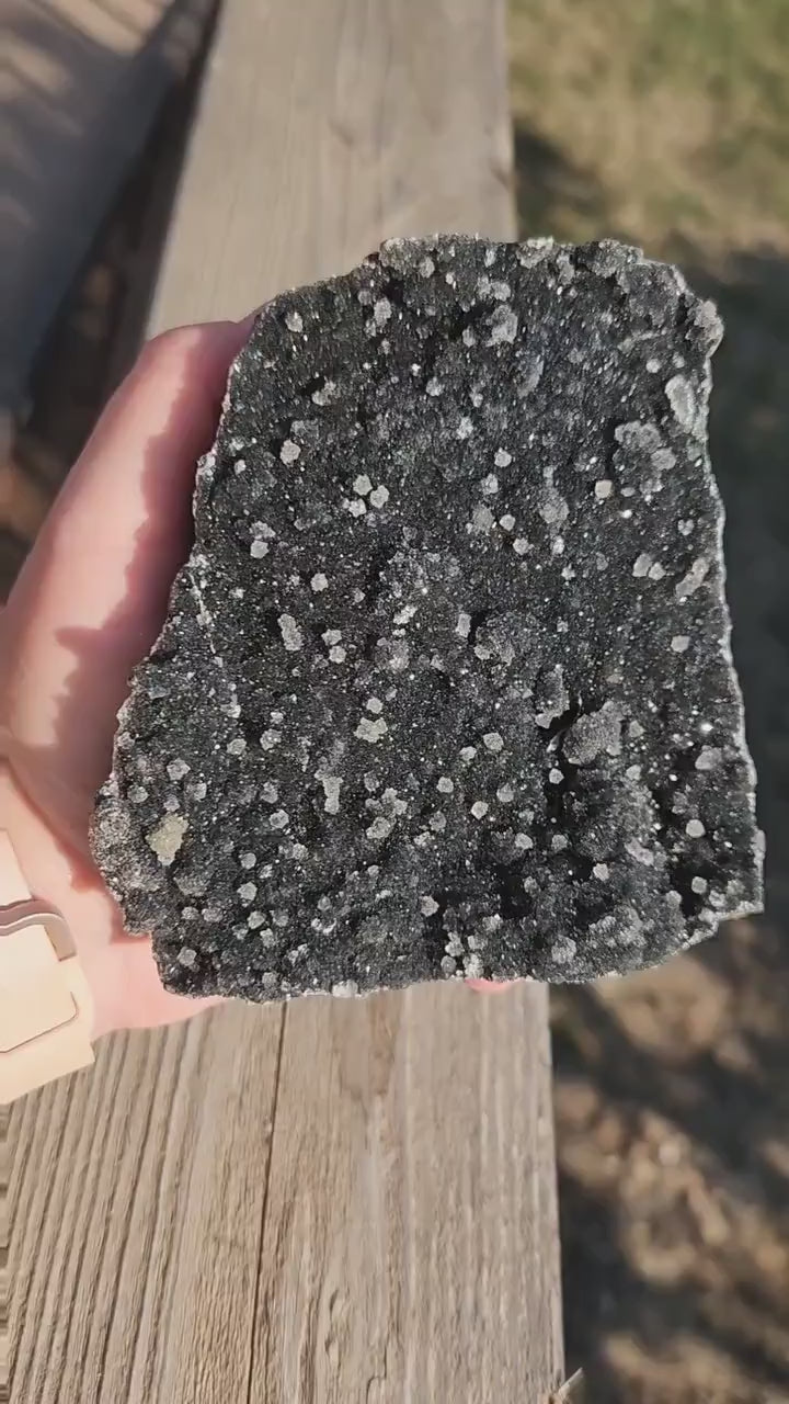 Breathtaking High Quality Juicy Black Amethyst Free Form