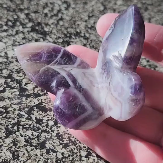 Purple Dream Amethyst Butterfly, Self Standing