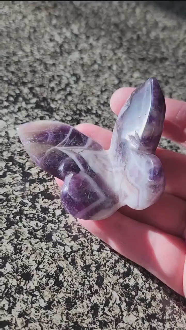 Purple Dream Amethyst Butterfly, Self Standing