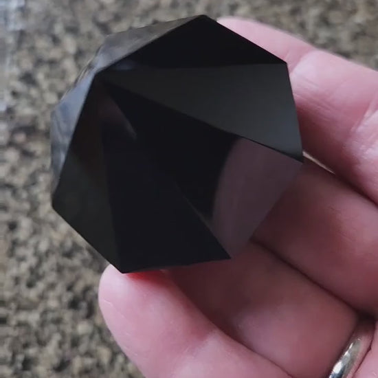 Gorgeous AAA Black Obsidian Crystal Diamond Extractor