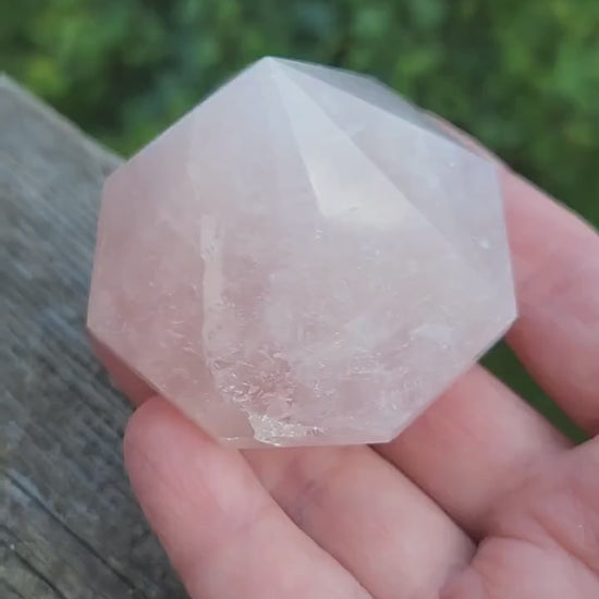 Gorgeous AAA Pink Rose Quartz Crystal Diamond, Extractor