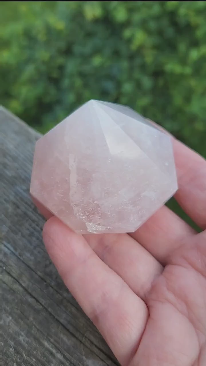 Gorgeous AAA Pink Rose Quartz Crystal Diamond, Extractor