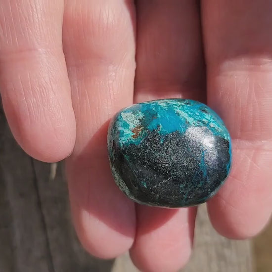 Gorgeous AAA Chrysocolla Crystal Tumble, Pocket Crystal