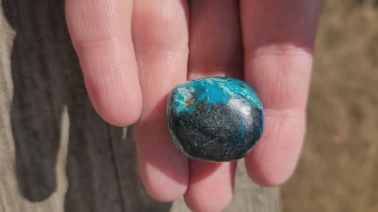 Gorgeous AAA Chrysocolla Crystal Tumble, Pocket Crystal